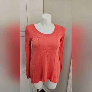 Between Me & You US Medium Knit Long Sleeve Orange Top